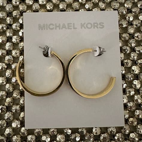 michael kors hoop earrings uk|Michael Kors earrings clearance.